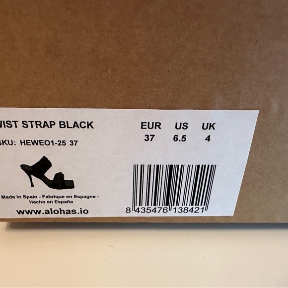 Alohas black leather sandals - Picture 2 of 9